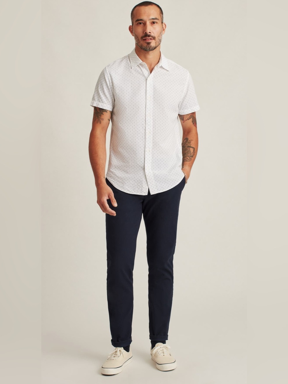 Bonobos
Riviera Slim Fit Dot Short Sleeve Button-
Up Shirt men’s extra  small